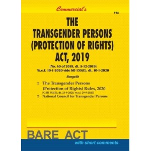 Commercial's The Transgender Persons (Protection of Rights) Act, 2019 Bare Act 2022